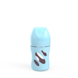 TWISTSHAKE Kojenecká láhev Anti-Colic skleněná 180 ml Pastelově modrá