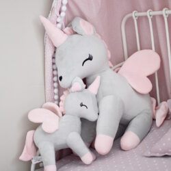 MELOOTKA Jednorožec – ŠEDO/RŮŽOVÝ