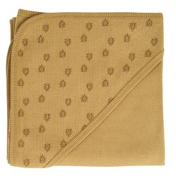 LODGER - Bavlněná deka Rib Honey 100 x 100 cm