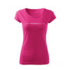 MIMIO Dámské tričko s ozdobným potiskem růžové