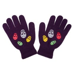 NEW BABY - Dětské zimní rukavičky Girl fialové