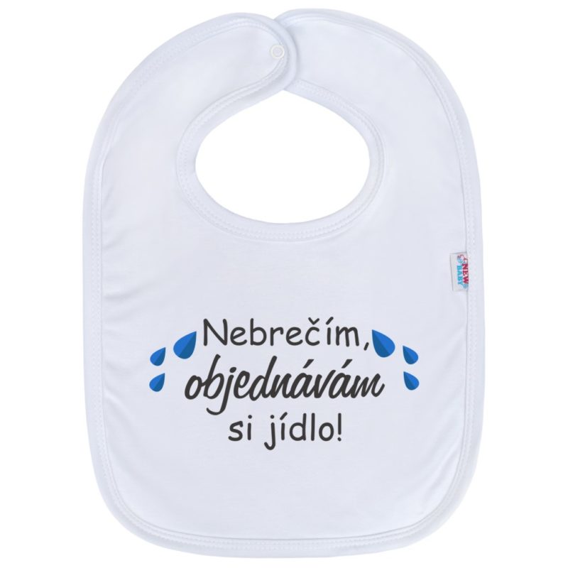 NEW BABY Kojenecký bavlněný bryndák Nebrečím .....