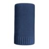 NEW BABY Bambusová pletená deka - tmavě modrá