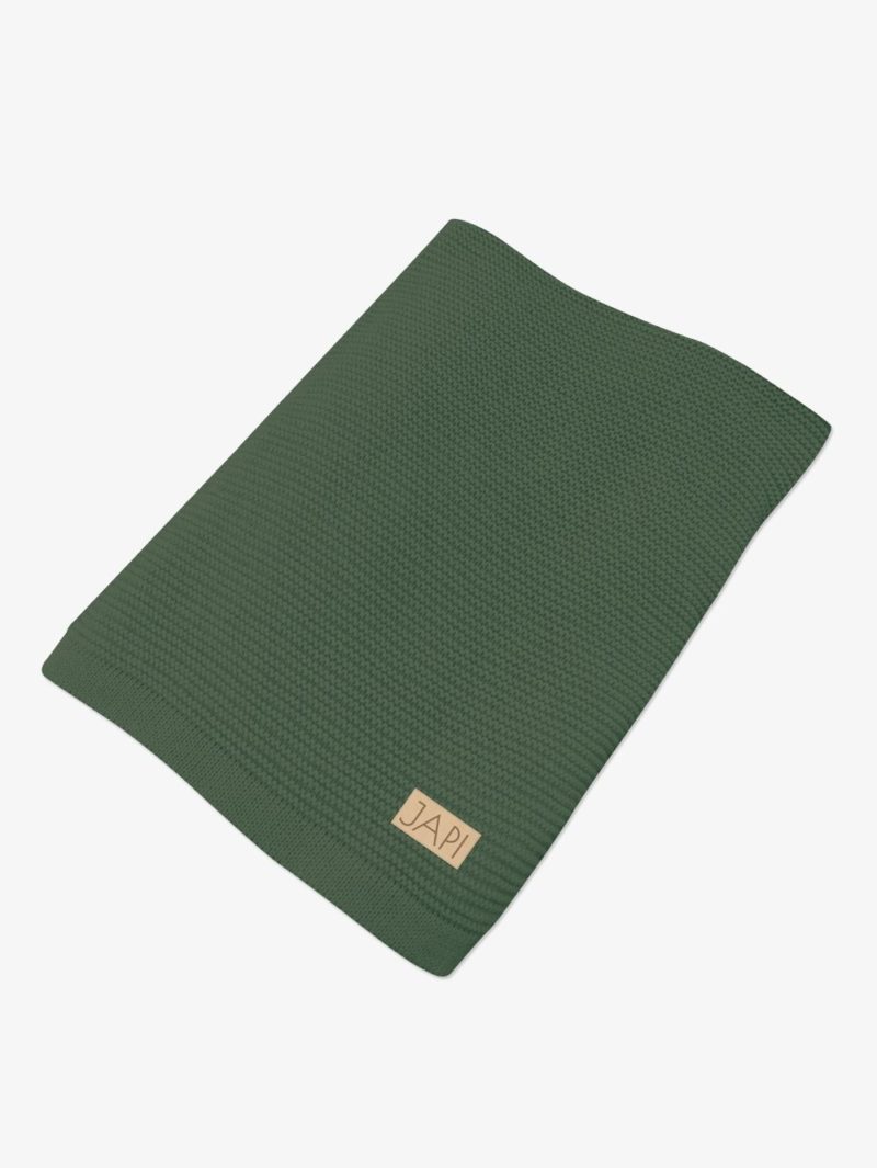 JAPI Pletená deka FOREST - zelená