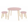 JABADABADO Stůl a 2 stoličky - růžová