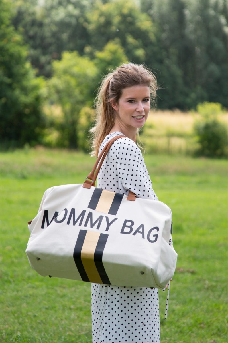 CHILDHOME Přebalovací taška - Mommy Bag Off White / Gold