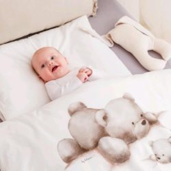 NEW BABY Dětské povlečení - Lazy Bear béžové