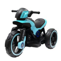 BABY MIX Dětská elektrická motorka POLICE modrá