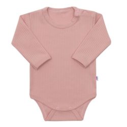 NEW BABY Body s dlouhým rukávem Practical - Růžové