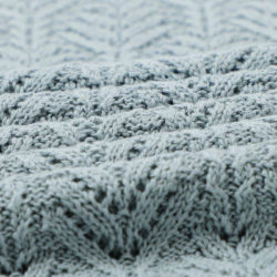MIMIO Dětská pletená bavlněná deka - Grey