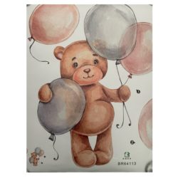 MIMIO - Samolepka na zeď Medvídek s balónky