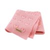 MIMIO Dětská deka z organické bavlny LOVE - Růžová