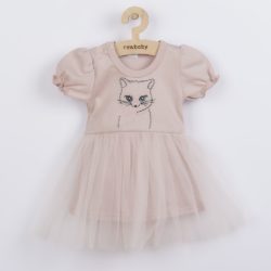 NEW BABY Kojenecké šatičky s tylovou sukní - Wonderful růžové
