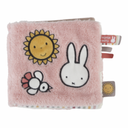 LITTLE DUTCH Textilní knížka králíček Miffy Fluffy pink