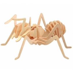WOODEN TOY Přírodní dřevěné 3D puzzle - Mravenec