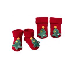 BABY NELLYS Kojenecké vánoční ponožky - Stromeček