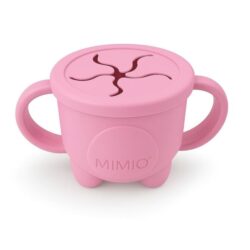 MIMIO Silikonový kelímek na svačinu tučňák - BLUSH