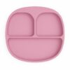 MIMIO Silikonový dělený talíř s protiskluzem - BLUSH