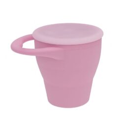 MIMIO Silikonový kelímek na svačinu skládací - BLUSH