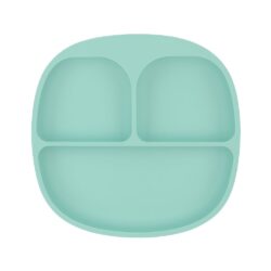 MIMIO Silikonový dělený talíř s protiskluzem - MINT