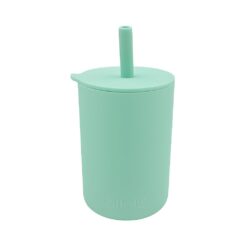 MIMIO Silikonový kelímek s brčkem - MINT