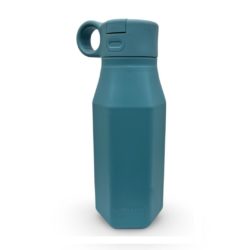 MIMIO Silikonová láhev na pití - SMOKE BLUE