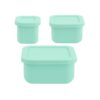 MIMIO Silikonové svačinové boxy 3 ks – MINT