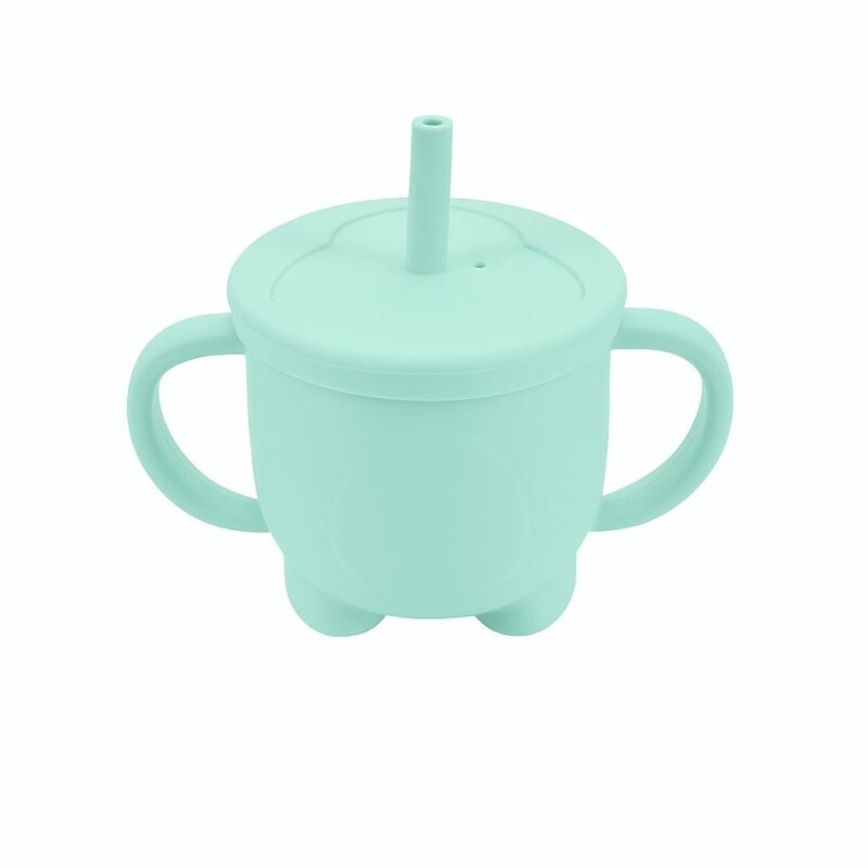 MIMIO Silikonový hrneček tučňák - MINT