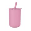 MIMIO Silikonový kelímek s brčkem - BLUSH