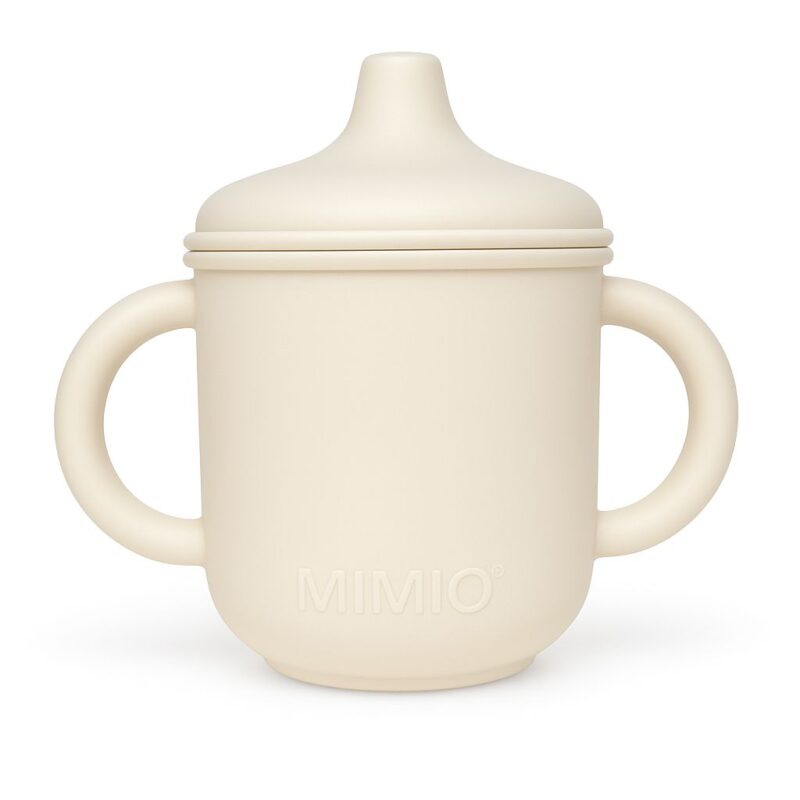 MIMIO Silikonový hrneček s pítkem - IVORY