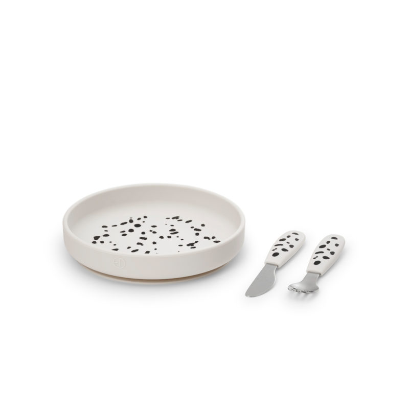 ELODIE DETAILS Silikonový jídelní set - Dalmatian Dots