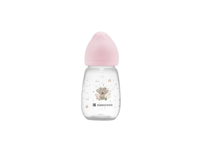 KIKKABOO Kojenecká láhev 260ml 3m+ Savanna Pink