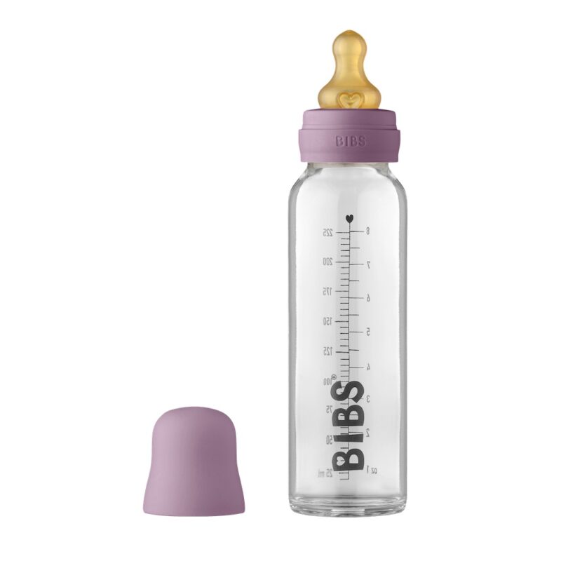 BIBS Skleněná láhev 225ml - Dusky lilac