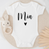MIMIO Dětské body se jménem DR - Bílé HEART