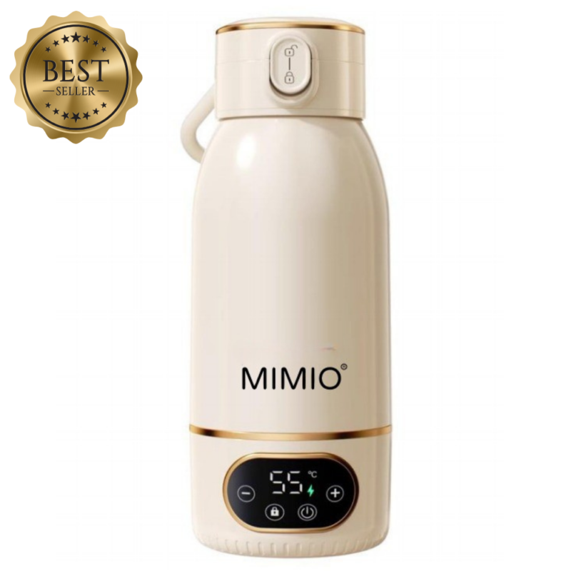 MIMIO Cestovní samoohřívací láhev 500ml - NEREZ