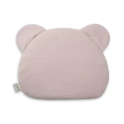 SLEEPEE Mušelínový plochý polštářek Teddy Bear rose růžová