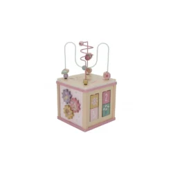 LITTLE DUTCH Kostka s aktivitami dřevěná - Fairy garden