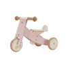 LITTLE DUTCH Odrážedlo tříkolka dřevěná - pink