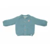 LITTLE DUTCH Kojenecký kardigan pletený - Baby blue