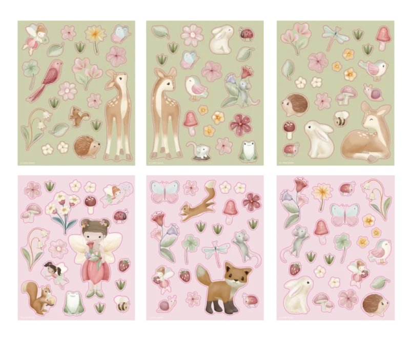 LITTLE DUTCH Sada se samolepkami - Fairy garden