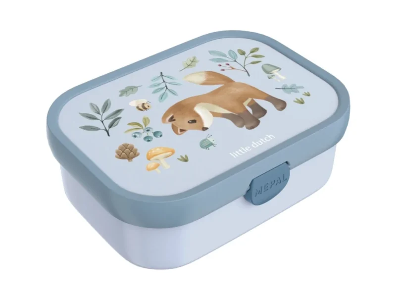 LITTLE DUTCH - Svačinový box+vidlička - Forest friends