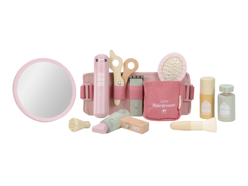 LITTLE DUTCH Kadeřnická sada dřevěná