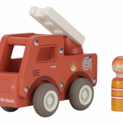 LITTLE DUTCH Hasičké auto dřevěné