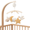 LITTLE DUTCH Hudební kolotoč dřevěný Newborn naturals