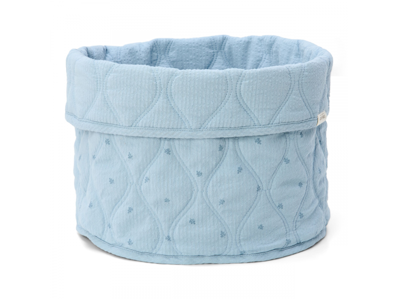 Little Dutch Košík textilní oboustranný velký Pure Denim Blue