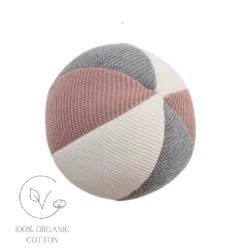 EFFIKI Chrastítko míček - růžové