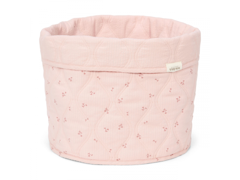 LITTLE DUTCH Košík textilní oboustranný velký - Pure blossom