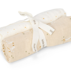 LITTLE DUTCH Pleny 70x70 cm - Husa Newborn naturals