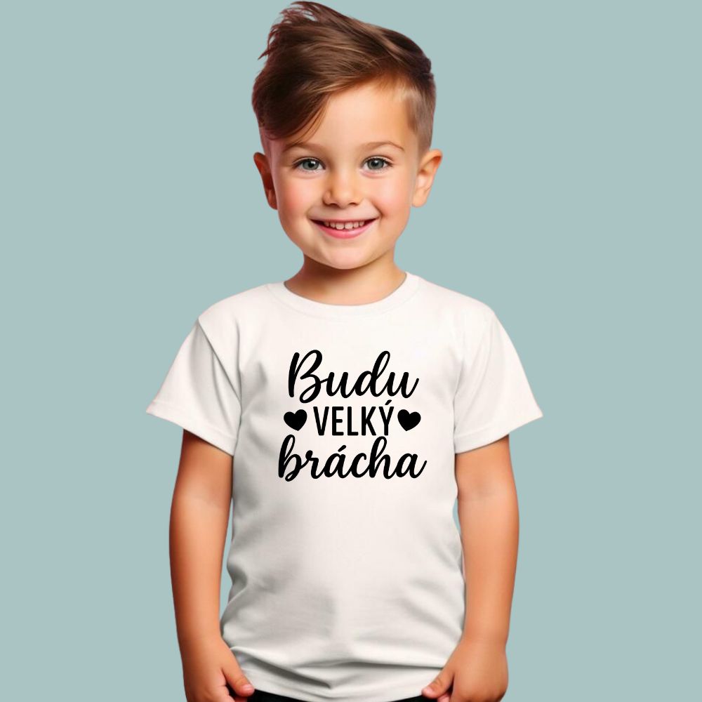 MIMIO Dětské triko - Budu VELKÝ brácha