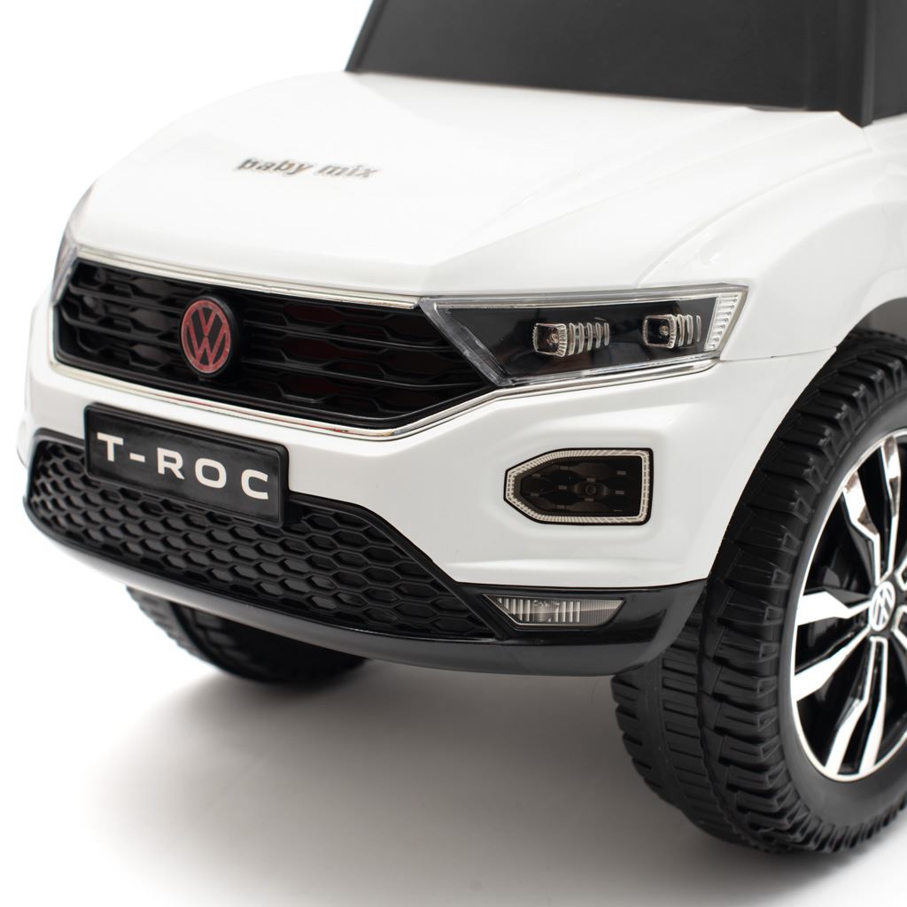 BABY MIX Odrážedlo s vodící tyčí VOLKSWAGEN T-ROC - Bílé